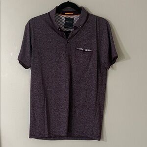 Denim & Flower Maroon Polo Shirt